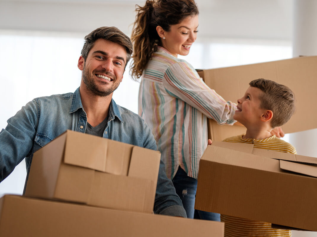 Family packing boxes